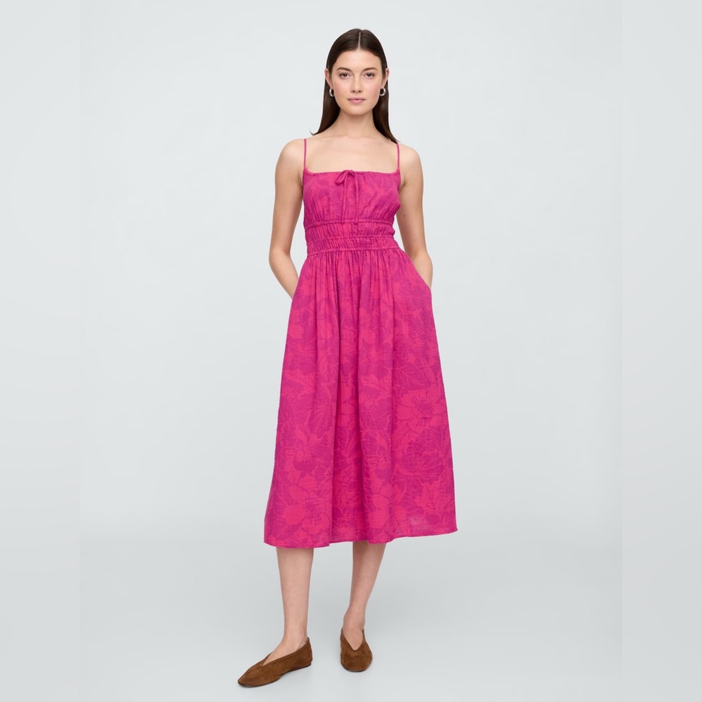 Gap- Elegant Pink Midi Dress